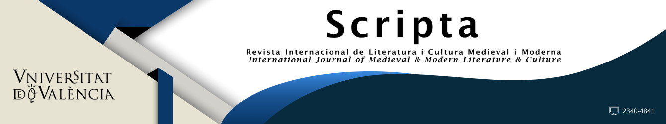 SCRIPTA. Revista de Literatura i Cultura Medieval i Moderna Banner